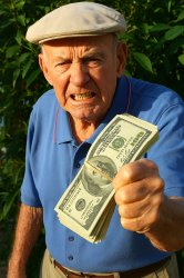 Angry man paying Meme Template