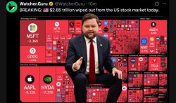 JD Vance Stock Market Crash Tariffs Meme Template