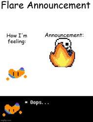 Flare Announcement Meme Template