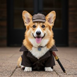 Detective Corgi Meme Template