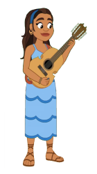Blue Dress Lulu Rivera png Meme Template