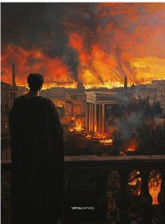 burning rome Meme Template