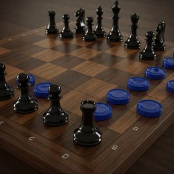 Checkers vs chess Meme Template