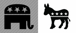 Republican and Democrat Logo Meme Template