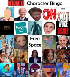 hated bingo Meme Template