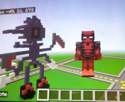 Void.exe in Minecraft Meme Template