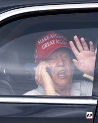 Trump on phone Meme Template
