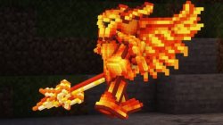 Terraria Solar Armor & Daybreak, but in Minecraft Meme Template