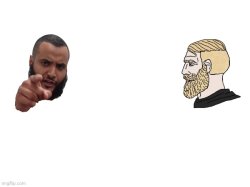 Mohammed Hijab vs chad Meme Template