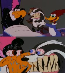 Badger Woody Woodpecker Meme Template