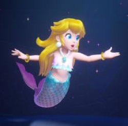 mermaid peach Meme Template