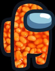 Among us beans Meme Template