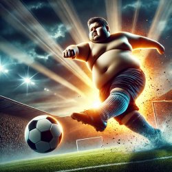 Fat footballer Meme Template