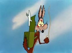 Wile E Coyote no parachute Meme Template