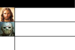 Jesus vs Jason Meme Template