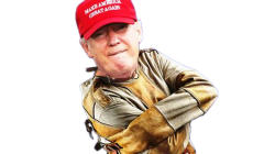 trump crazy strait jacket maga insane senile dementia transparen Meme Template