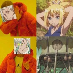 senku's wife Meme Template