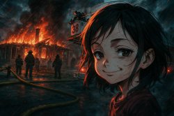 Burning Girl Template Anime MAPAA Meme Template