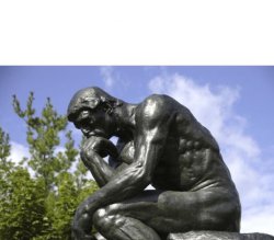 The Thinker Meme Template