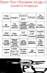 Ducc-The-Ultimate bingo 2 electric boogaloo Meme Template