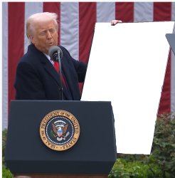 Trump tarriff blank Meme Template