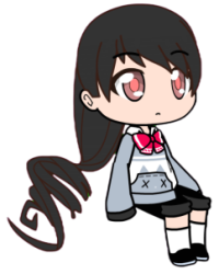 Junko Nori Sitting, Frown Meme Template