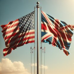 us flag and uk flag Meme Template