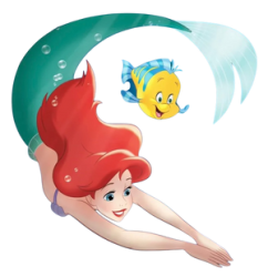 ariel swimming Meme Template