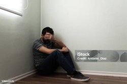 man crying in corner Meme Template