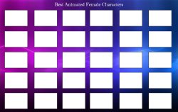 best animated female characters Meme Template