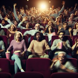 Movie theater panic Meme Template