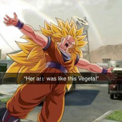 Her ass was like this Vegeta Meme Template