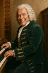Schwarzenegger I'll be Johan sebastian bach Meme Template