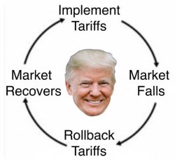 Trump Tariff Cycle Meme Template