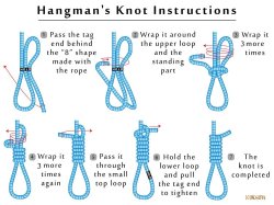 How to tie a Hangman knot Meme Template