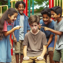 3 kids bullying 1 kid Meme Template
