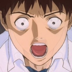 shinji scream Meme Template