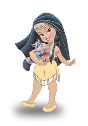 Young Toddler Pocahontas Meme Template