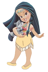 Young Toddler Pocahontas Meme Template