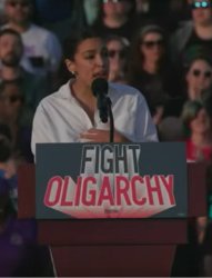 AOC fight oligarchy Meme Template