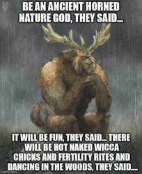 Pagan horned God Meme Template