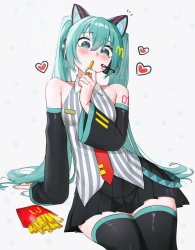 Hatsune Miku McDonalds Meme Template