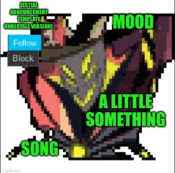 Zestial announcement template Meme Template