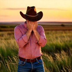 Facepalm cowboy Meme Template