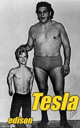 Tesla-Giant-Edison-Midget Meme Template