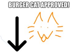 Burger Cat Approved Meme Template
