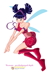 Winx club Musa 1 season charmix base HD Meme Template
