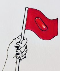 Waving the red flag Meme Template
