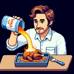 Steve's lava chicken Meme Template