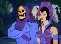 Skeletor with Evil Lyn Meme Template
